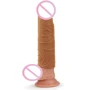 Насадка Pleasure X-Tender Penis Sleeve Brown Add, Brown: Наличие вибрации Нет