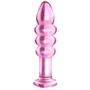 Анальная пробка LoveToy Glass Romance Dildo 5.5" Pink