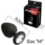 Анальная пробка с кристаллом MAI Attraction Toys №48 Black М: Для кого Унисекс