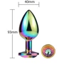 Металевий анальний затор MAI Attraction Toys №74 Rainbow: Для кого Унисекс