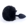 Анальная пробка S с хвостом BOSS of TOYS Boss Series - Silicon PLUG Bunny Tail Black, BS6400100 фото 6