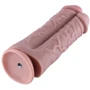 Подвійний дилдо для секс-машин Hismith 8.5” Two Cocks One Hole Silicone Dildo: Тип Гиганты