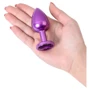Анальная пробка с кристаллом Metal By Toyfa Purple Anal Plug Аmethyst: Наличие вибрации Нет