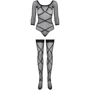 Бодістокінг Obsessive Bodystocking G320 black S/M/L: Декор Без декора
