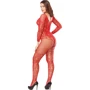 Бодістокінг NDS 8507 One Size Red (23884): Фактура Ажурная, Сетка