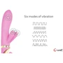 Gvibe Grabbit - Candy Pink вибратор-кролик с тремя моторчиками, 18x3.5 см: Тип управления Кнопочное