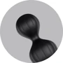 Satisfyer Beads Silicone black - анальные шарики, 20.5х3.4 см, черный: Материал Силикон