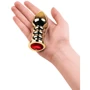 Анальна пробка із кристалом Toyfa Metal Gold anal plug dark red gem: Матеріал Медицинский металл