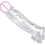 Size Matters Realistic Clear Penis Enhancer and Ball Stretcher - насадка, 20x4.5 см: Для кого Для мужчин