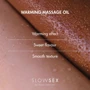 Разогревающее съедобное массажное масло Bijoux Indiscrets Slow Sex Warming massage oil: Тип Масло