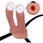 Двойной страпон Lovetoy Unisex Hollow Double Penetrator 6": Тип крепления На ремешках
