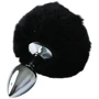 Анальная пробка Sportsheets - Midnight Metal Bunny Plug: Особенности С хвостиком