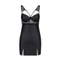 Бебі-дол з еко-шкіри та мережива Loona Chemise black XXL/XXXL - Passion: Матеріал Полиуретан