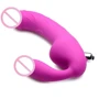 Royal Rider Vibrating Silicone Strapless Strap On Dildo - страпон, 21.5x3.8 см: Тип крепления Безремневые