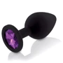 Набір анальних пробок з кристалом Rianne S: Booty Plug Set Black: Матеріал силікон