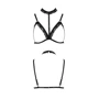 Бюстгальтер-стрепы с чокером Passion Exclusive SHELLY BRA black XXL/XXXL