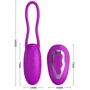 Віброяйце з дистанційним керуванням Pretty Love - DAVE 12 Functions USB, BI-014237 фото 9