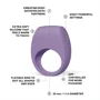 Эрекционное кольцо с вибрацией LELO Tor 3 Violet Dusk фото 4