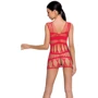 Бодістокінг Passion BS089 red: Візерунок Однотонный