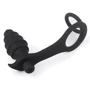 Анальная пробка с эрекционным кольцом и вибрацией LoveToy Ass Rasca Prostate Plug Combo Vibrating Black: Особенности Водонепроницаемые, С кольцом