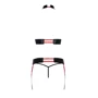 Комплект Passion AZIZA SET red S/M: Узор Однотонный