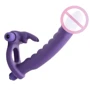 Насадка для двойного проникновения Double Delight Dual Insertion Vibrating Rabbit Cock Ring, 16.5x2,6 см