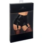 Шортики Noir Handmade F325 Glam suspender wetlook and vinyl shorts Вlack, XL: Декор Молния