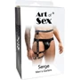 Чоловічі гартери з натуральної шкіри Art of Sex - Serge, чорний, XS-M: Вид Гартеры