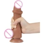 Фаллоимитатор LoveToy Sliding-Skin Dual Layer Dong 8" Brown: Тип Реалистичные