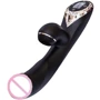 Вакуумный вибратор-кролик с подогревом KisToy A-King Pro Black, с LED-экраном