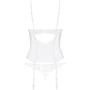 Корсет Obsessive Alissium corset & thong XL/2XL: Декор Кружево