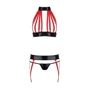 Комплект Passion AZIZA SET red S/M: Декор Стрепы
