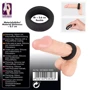 Эрекционное кольцо Black Velvets Cock Ring 2.6 см: Цвет черный