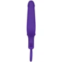 Анальна пробка Pipdream Silicone Groove Probe, 10,25х3,25 см, фіолетовий: Особливості З кільцем, водонепроникні