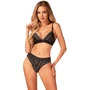 Комплект белья Obsessive Natilya black XS/S