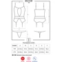 Прозорий корсет з підв'язками Obsessive 812-COR-1, Чорний, S / M фото 4