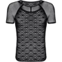 Мужская эротическая футболка Obsessive T102 black S/M/L: Материал Полиамид