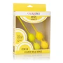 CalExotics Kegel Training Set Lemon вагінальні кульки, 9.5x3.25 см: Кількість кульок 2