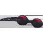 Вагінальні кульки Fun Factory SMARTBALLS DUO raspberry - black: Наявність вібрації  немає