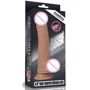 Фаллоимитатор LoveToy Dual-Layered Silicone Cock 8" Brown: Длина проникновения, см 15.5