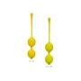CalExotics Kegel Training Set Lemon вагінальні кульки, 9.5x3.25 см: Матеріал силікон
